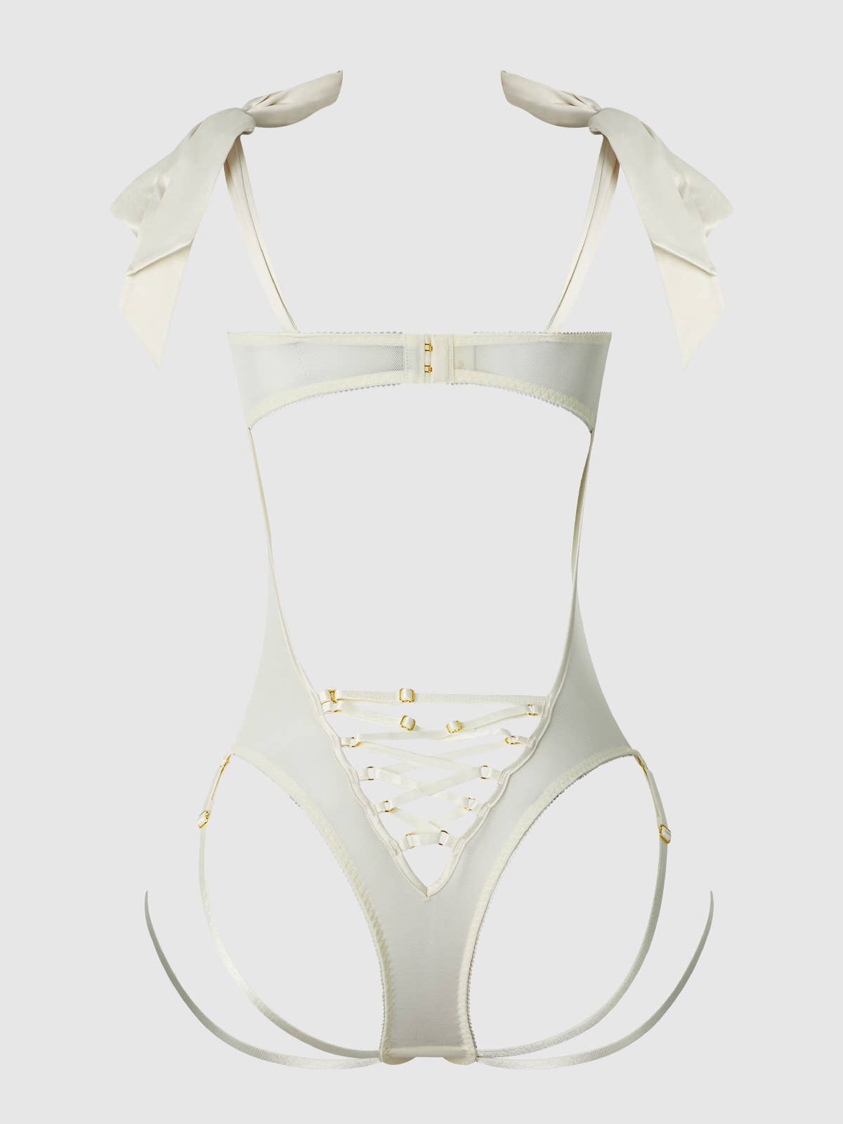 FRANCESCA BRIDAL EMBROIDERED LACE TEDDY